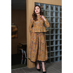 Setelan Mustika dan Gita Maxi Dot Mustard