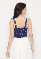 Mayang Tank Jumputan Navy